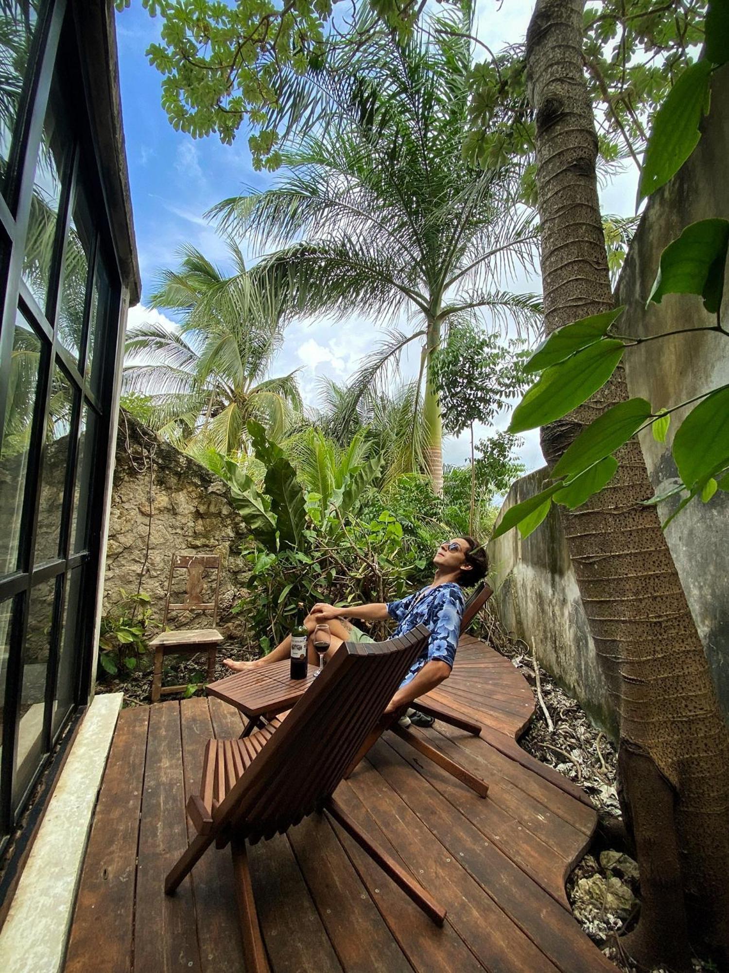 Elmar Hostel Bacalar Exteriör bild