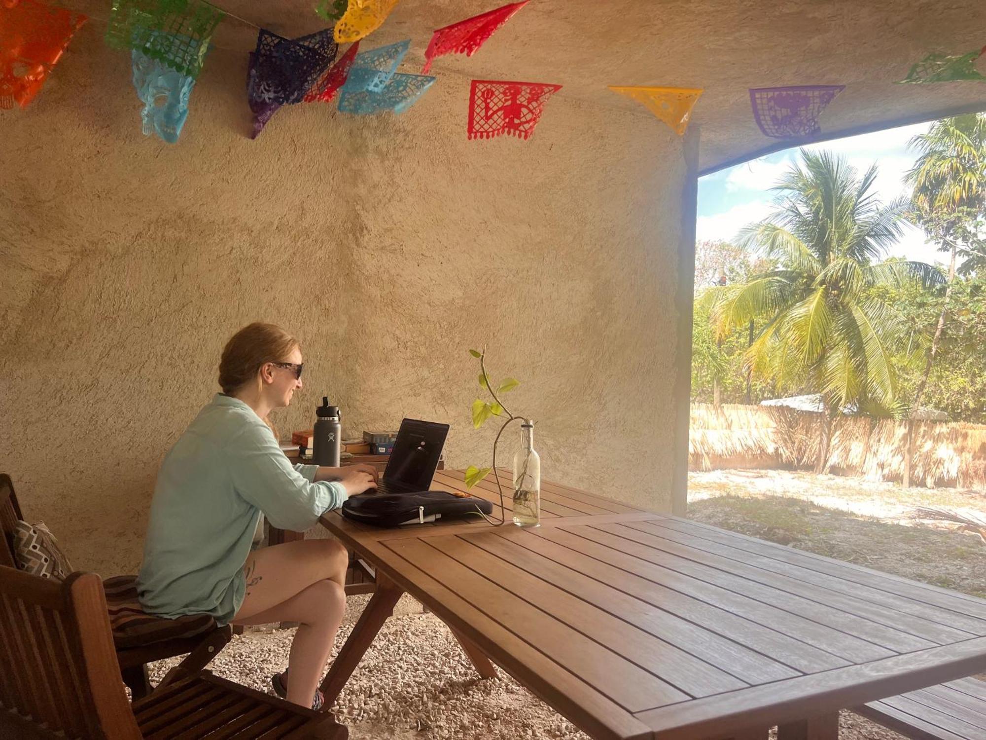 Elmar Hostel Bacalar Exteriör bild